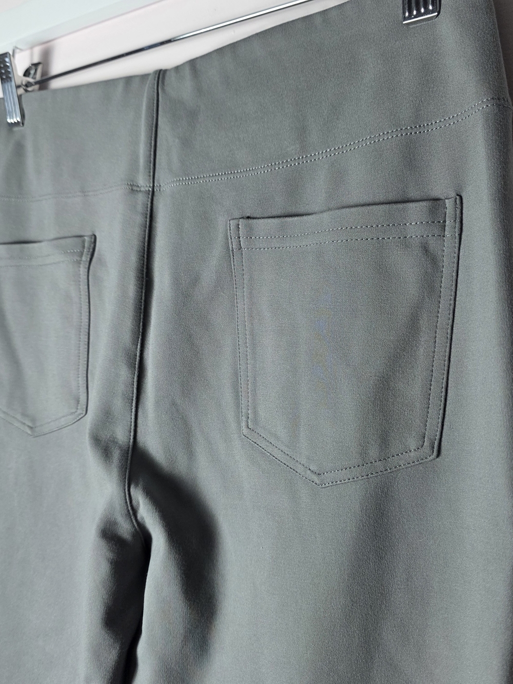 Halara Flex High Waisted Flare Work Pants Gray Petite Medium - Picture 8 of 9